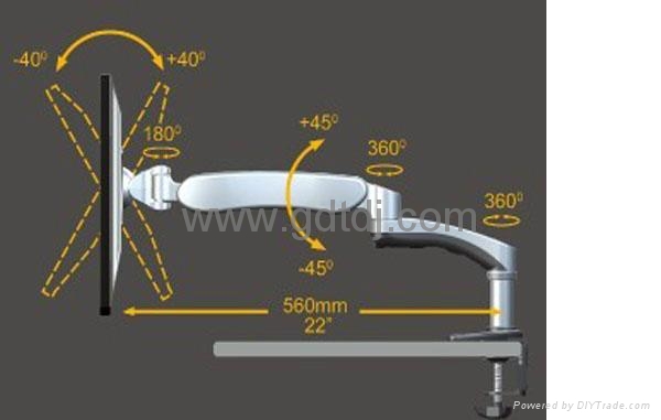 萬向延伸旋轉電腦顯示器支架  醫療電腦挂架 DMAG-600ASP 4