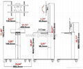落地式電視挂架 移動電視架 視頻會議電視挂架ZMS-175 2