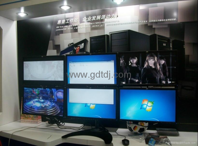 19"-24"六屏显示器支架 电脑挂架 证券电脑支架 3