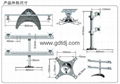 14"-27"四屏示器支架 証券電腦支架  多屏電腦挂架 4