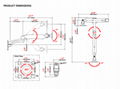 萬向旋轉顯示器壁挂架 昇降調節電腦挂架WMA-600A 2