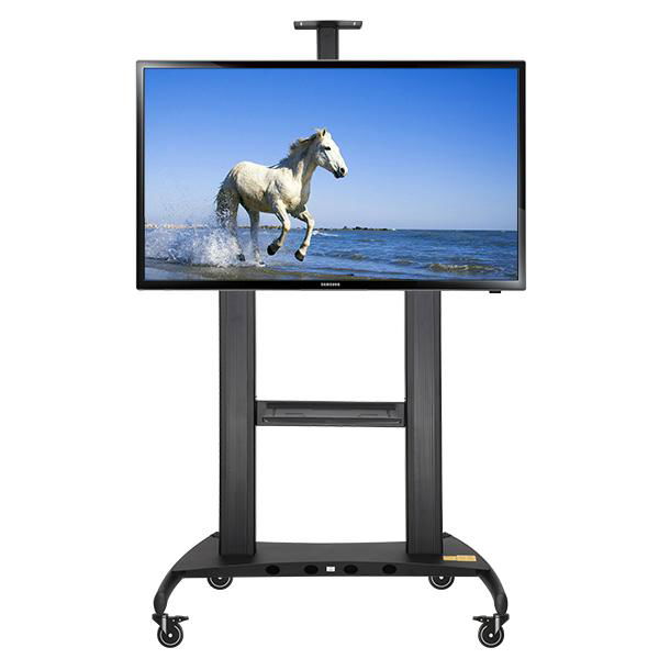 Mobile TV stand Video Conferencing Universal TV Cart 65-84inch 2