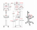 LCD Medical cart   TV Medical cart  LCD TV  stands   2