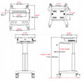 LCD Medical cart  Plasma/Liquid Crystal Ledge  2