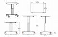  气压升降办公桌 移动办公桌 移动工作台  笔记本办公桌 7