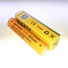 HIBATT 15A discharger power li-ion battery 14650 3.7V 950mAh