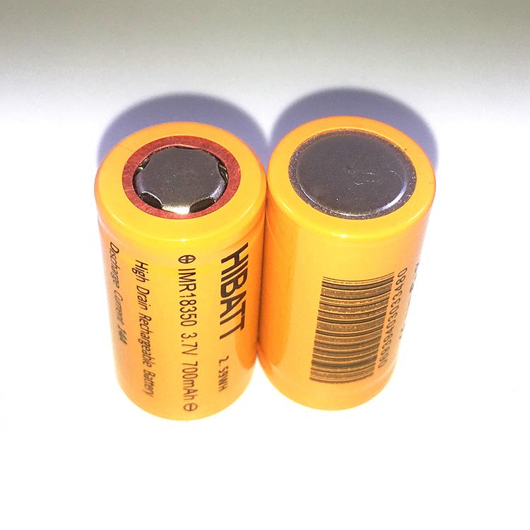 HIBATT 10C放电锂电池18350 800mah 3.7V  2