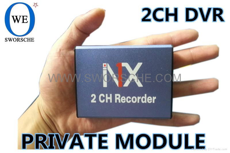 CCTV Video Recorder Small Size 2CH  2