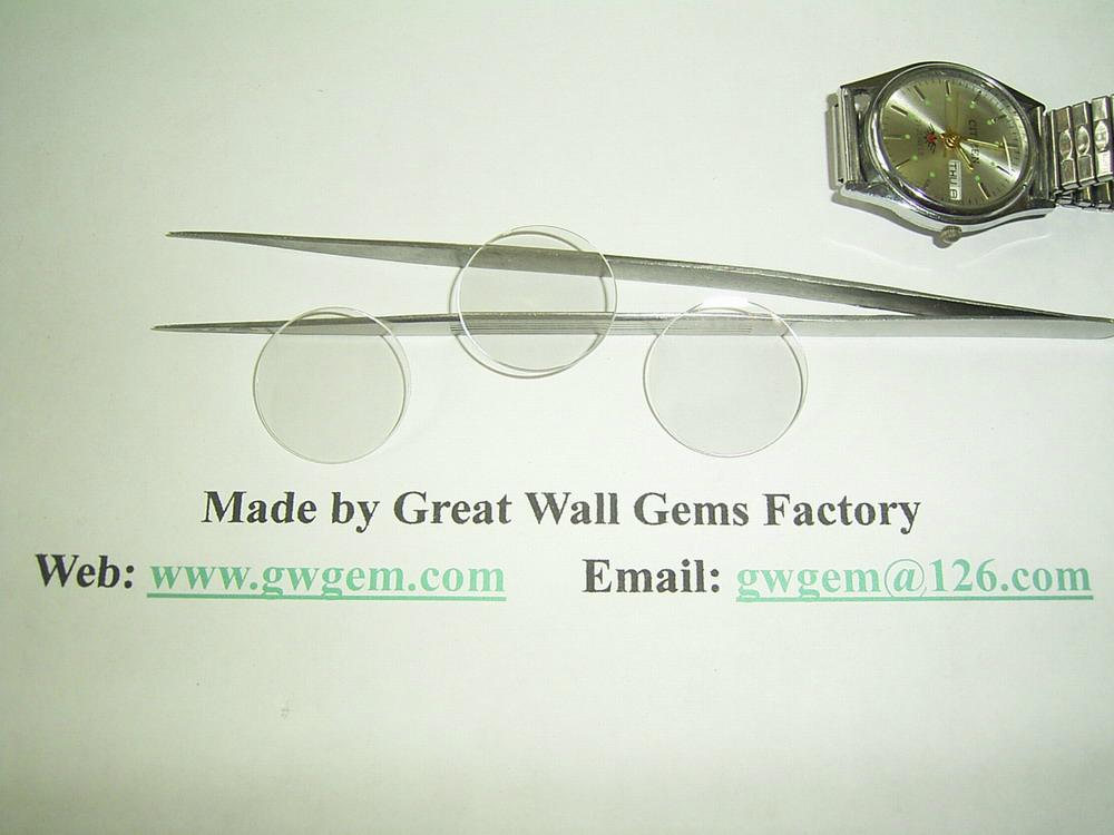 sapphire (corundum) watch lens