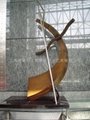 来图定制 不锈钢景观雕塑  抽象雕塑 室内小型雕塑 上海玻璃钢雕塑公司
