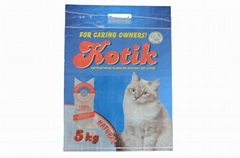 结团不规则天然矿物猫砂5kg
