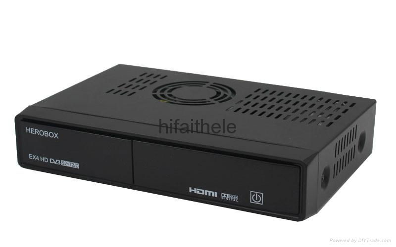 HEROBOX EX4 HD Wifi digatal satellite tv receiver support Smartcard Reader with  2