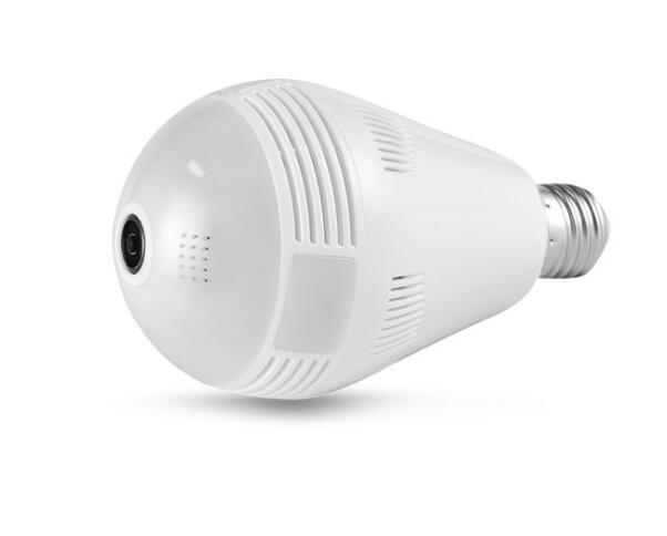 WIFI P2P Lamp Bulb DVR IP camera HD 960P 360 degree GLobe Panorama Cam Motion 4