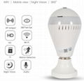 Hot LED Light Bulb WIFI Camera 360 Degree Wireless home Camera Bulb Lamp Fisheye