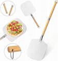 Pizza Peel with Removable Long Wooden Handle-130cm Pizza Shovel with Large Area 