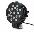 3600lm 43W LED Off-road Light 12V 24V Black LED Driving Light 4x4 Jeep Light 1