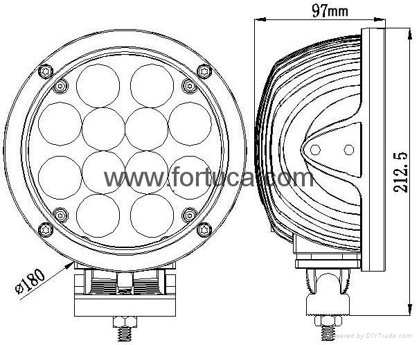 7inch Cree 60W LED Work Light 10-70V Flood/Spot Work Lamp for tractor  4