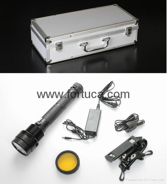 75W 7500LM hid flashlight Super Bright torch light with 7800mah battery/75W HID