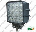 EMC Square USA CREE 48W LED Work Light Square Spot/Flood Beam 4x4 Off-road ATV,  3