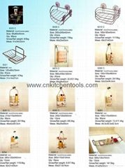 soap and towel racks