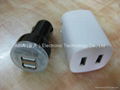 Dual USB Car charger for galaxy/ipad