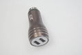 Broken window hammer usb car charger metal shell、2.4A car charger、CE/FCC