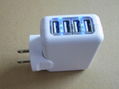 4 usb interface travel charger universal plug can be converted to use   