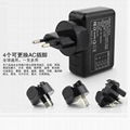 4 usb interface travel charger universal plug can be converted to use    1