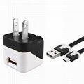 Folding pin USB charger 5v1a cell phone charger UL phone adapter ul charger 14