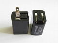 UL double usb travel charger folding plug 5v2.1a