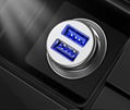 美国亚马逊专用UL2089认证5v2.4a铝合金外壳USB车充