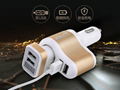 Cigarette lighter car charger 2 usb5v3.1a dual usb car charger cigarette lighter CE FC certification