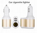 Cigarette lighter car charger 2 usb5v3.1a dual usb car charger cigarette lighter CE FC certification