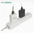 USB手機快充3.0美國UL認証5v3a9v2a12v1.5a三組電壓電流自動識別充電