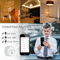 Mobile app smart socket wifi link voice control British standard plug