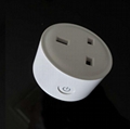 Mobile app smart socket wifi link voice control British standard plug