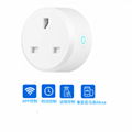 Mobile app smart socket wifi link voice control British standard plug