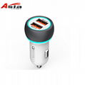 Double QC3.0 car charger two USB are qc3.0 fast charge 5v6a