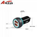 Double QC3.0 car charger two USB are qc3.0 fast charge 5v6a