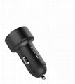 Display car charger 2-port USB 5v3.1a car digital display car charger