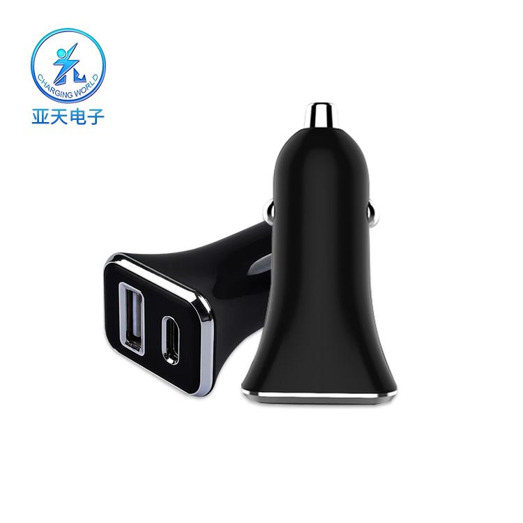 qc3.0 car charger +pd car charger Type-C interface Apple fast charge 3