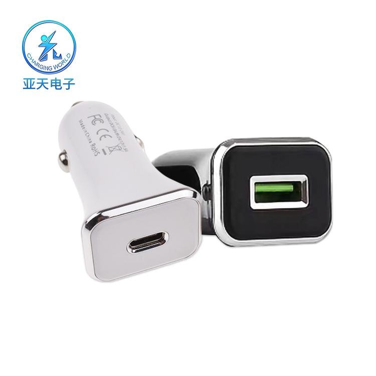 Type-c car charger pd car charger 18w for Apple mobile phone fast charge 4