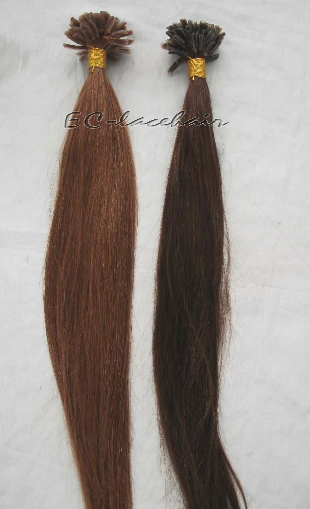 Machine made human hair extension supplier 2