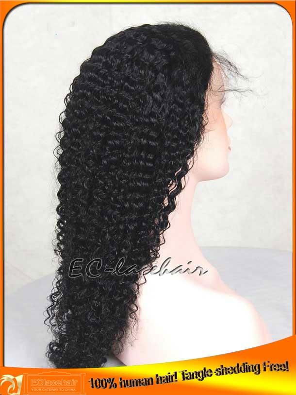 Virgin  Kinky Curl  Human Hair Lace Wigs Maker Factory Price 2