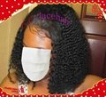 Virgin  Kinky Curl  Human Hair Lace Wigs Maker Factory Price 3