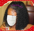 Virgin  Kinky Curl  Human Hair Lace Wigs Maker Factory Price