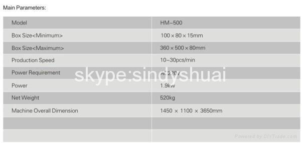 HM-500 Box Wrapping Machine  2