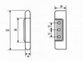 H-204A Stainless Steel Edgemount Hinge