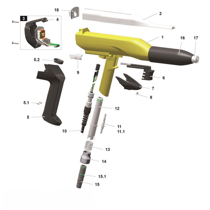 Gema GM03 Rinsing Air Connection-1000804 2