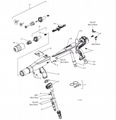 X1 Powder Coating Gun Housing-2332540 for Wagner  3